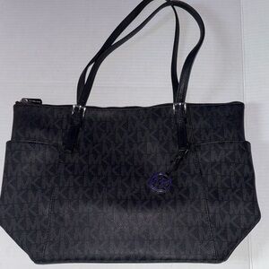 Michael Kors Black Monogram Shoulder Bag